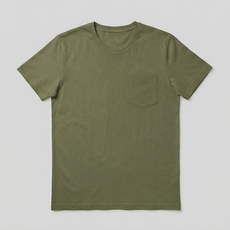 Image 1 of Olive Green Pocket Tee