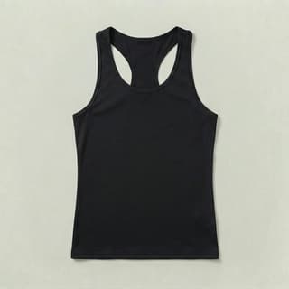 Image 1 of a product Black Racerback Athletic Tank Top