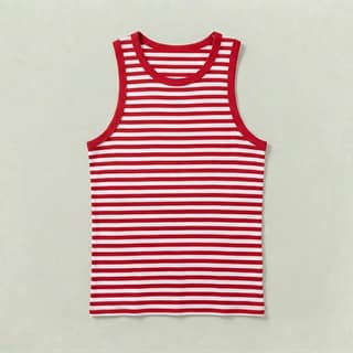 Image 1 of a product Striped Ringer Tank Top