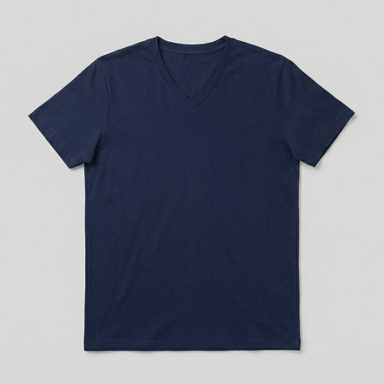 Navy Blue V-Neck T-Shirt